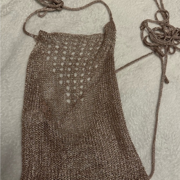 Metallic Knit 2-Piece Set (Top + Skirt) ✨ Size S/M - Picture 4 of 9